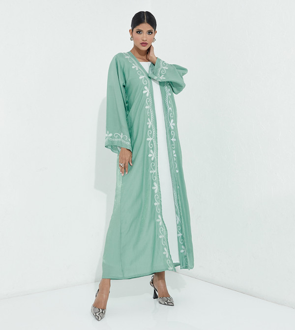 Embroidered Long Sleeves Abaya