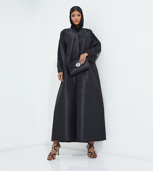 Hand Work Long Sleeves Casual Abaya