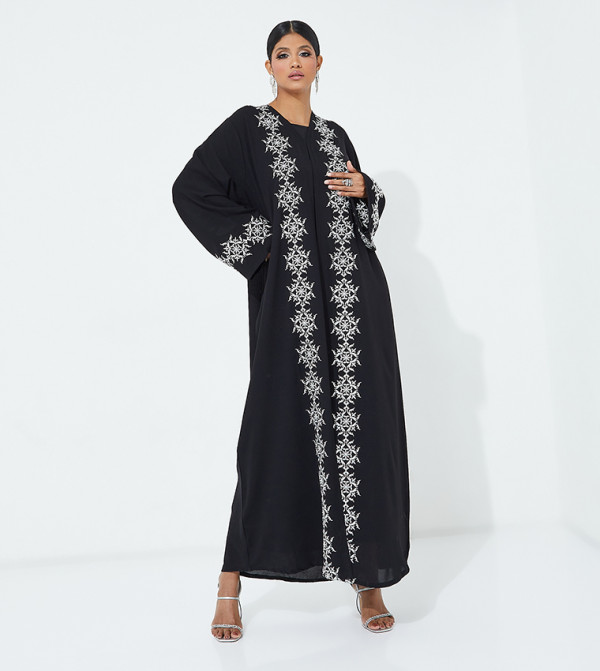 Embroidered Long Sleeves Abaya