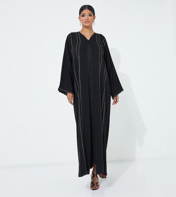 Long Sleeves Abaya with Aari Work