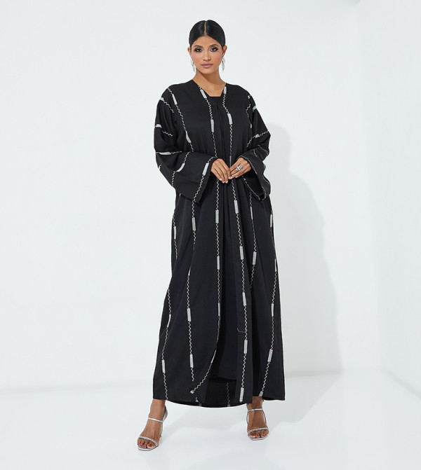 Embroidered Long Sleeves Abaya
