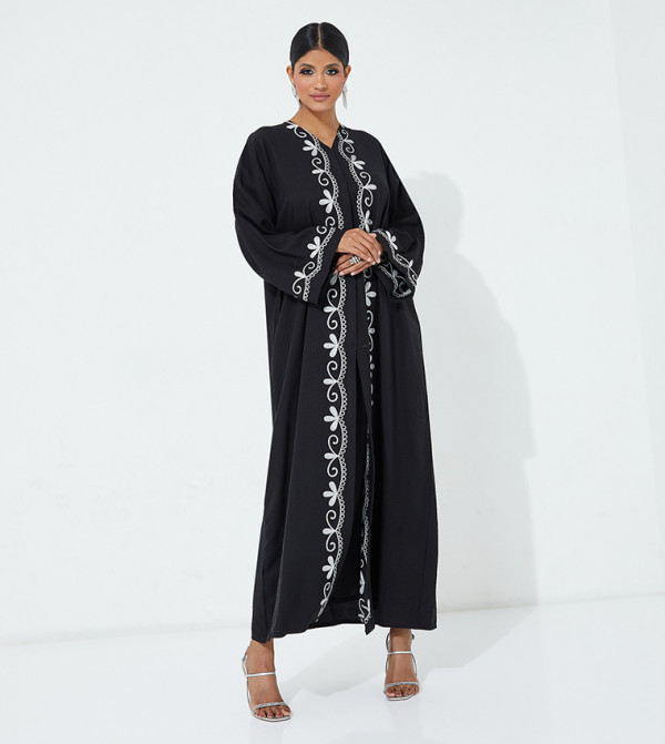 Embroidered Long Sleeves Abaya