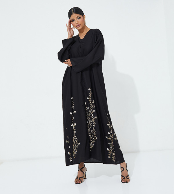 Embroidered Long Sleeves Abaya