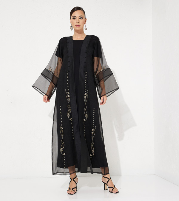 Embellished Long Sleeves Abaya