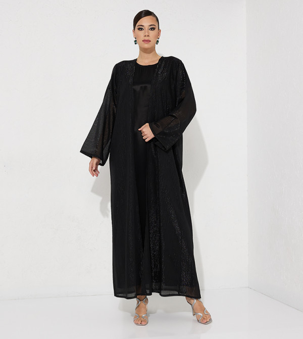 Glitter Long Sleeves Abaya