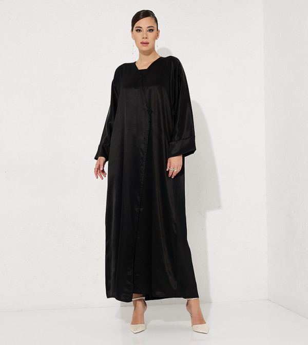 Solid Long Sleeves Abaya