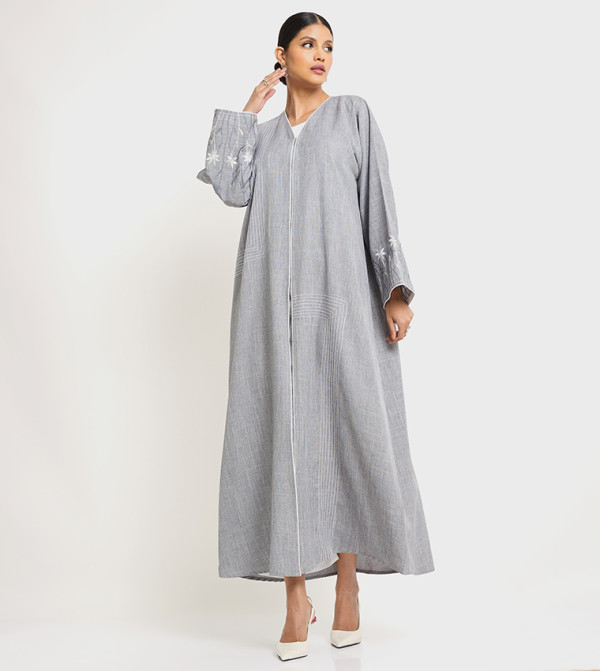 Embroidered Long Sleeves Abaya