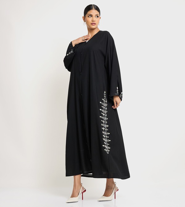 Hand Embellished Long Sleeves Abaya