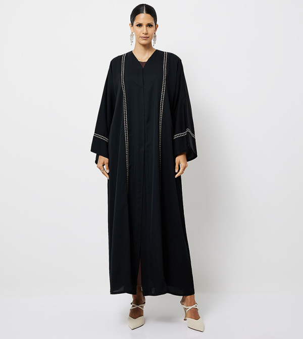 Embroidered Long Sleeves Abaya