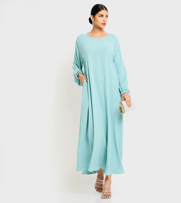 Textured Long Sleeves Abaya