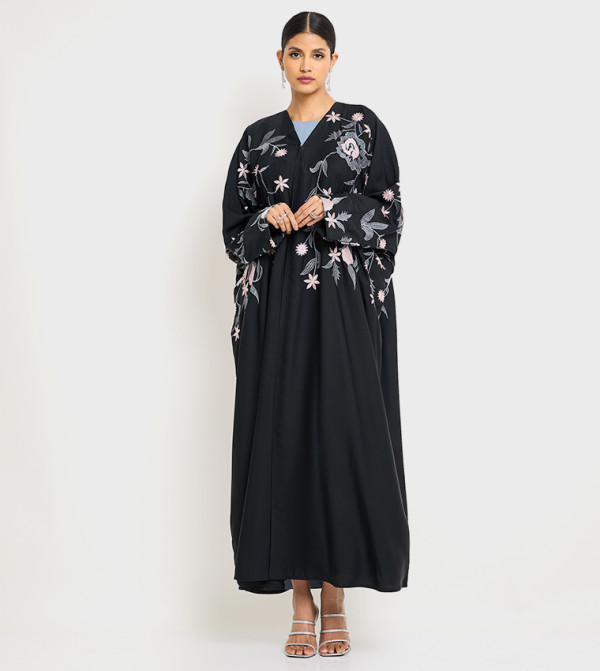 Embroidered Long Sleeves Occasional Abaya