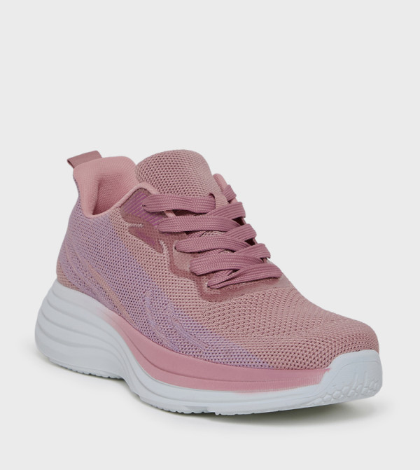 VOLKAN Ombre Lace-Up Platform Sneakers