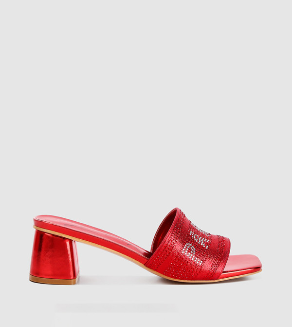 Paris Rhinestone Embellished Heeled Sandals