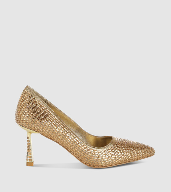 Embellished Pointed Toe Pumps