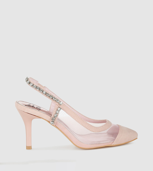 Embellished Slingback Pumps