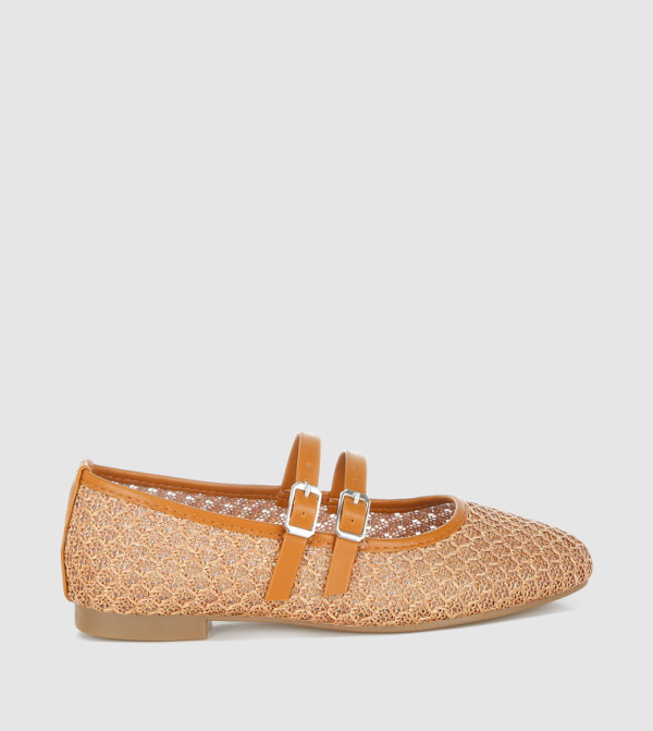 Openwork Mary Jane Shoes