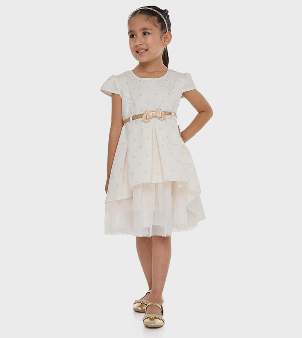 Jacquard Layered Party Dress