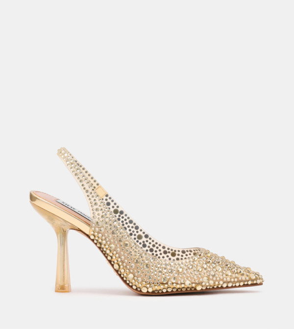 JEWELER Embellished Slingback Pumps