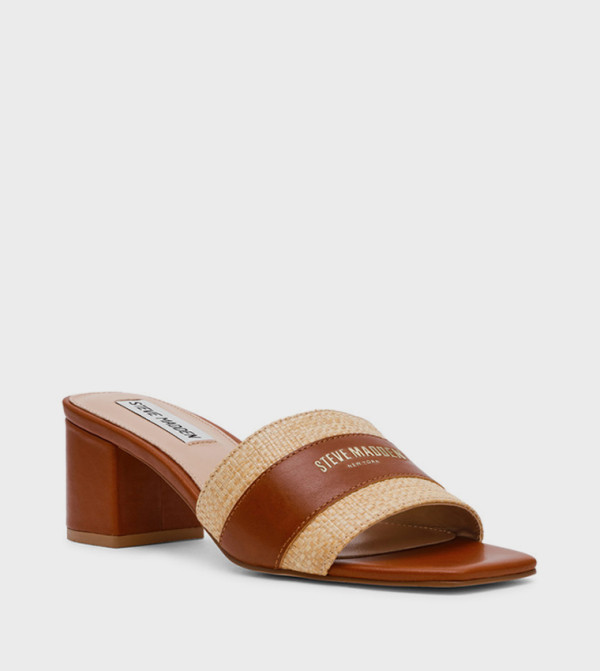 KNOXVILLE Logo Printed Block Heel Sandals