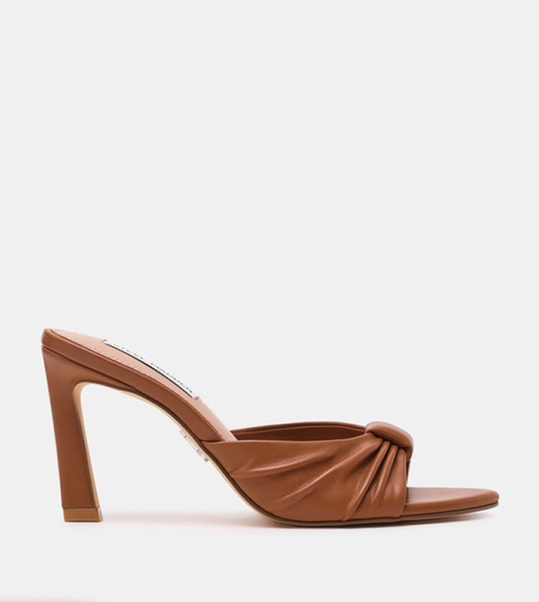 SALAH Knot Detail Slip-On Heel Sandals