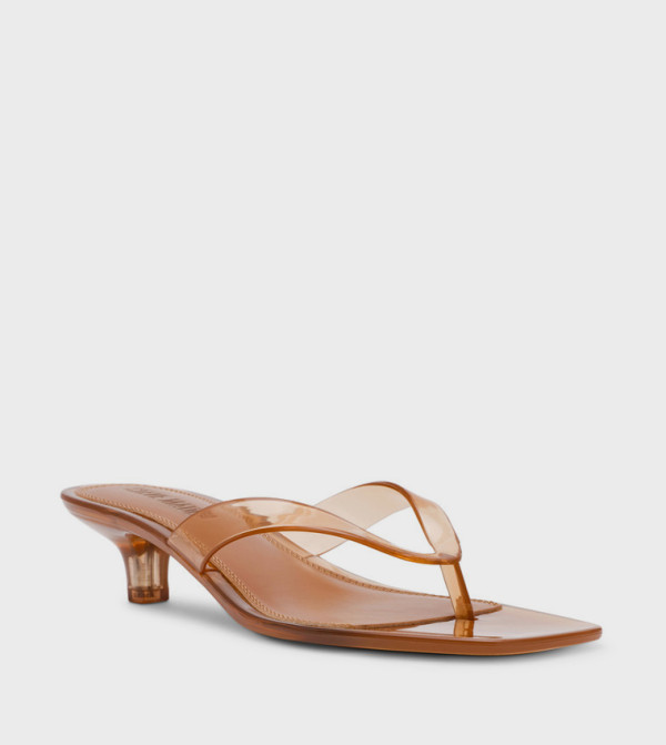 TRACIE-J Square Toe Heeled Sandals