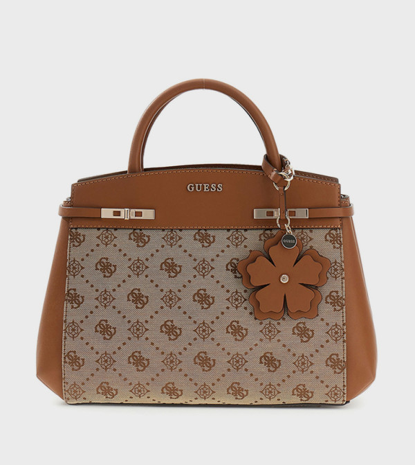 MELINDA Logo Patterned Satchel Bag