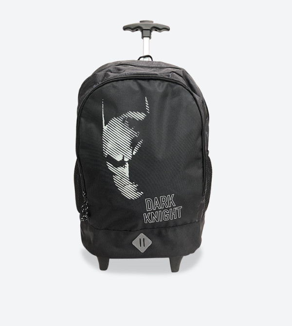 Batman Printed Trolley Backpack - Black TC-GD12