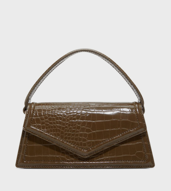 TEAGANN Textured Top Handle Bag
