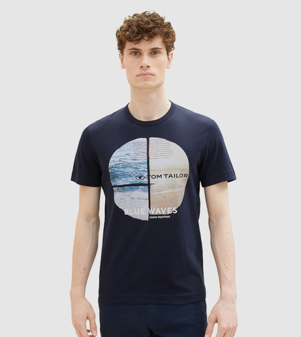 Graphic Print Crew Neck T-Shirt