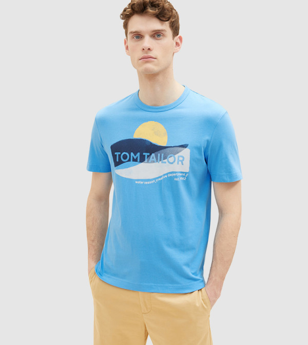 Logo Printed Crew Neck T-Shirt