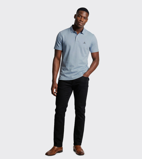 Logo Detail Short Sleeves Polo T-Shirt