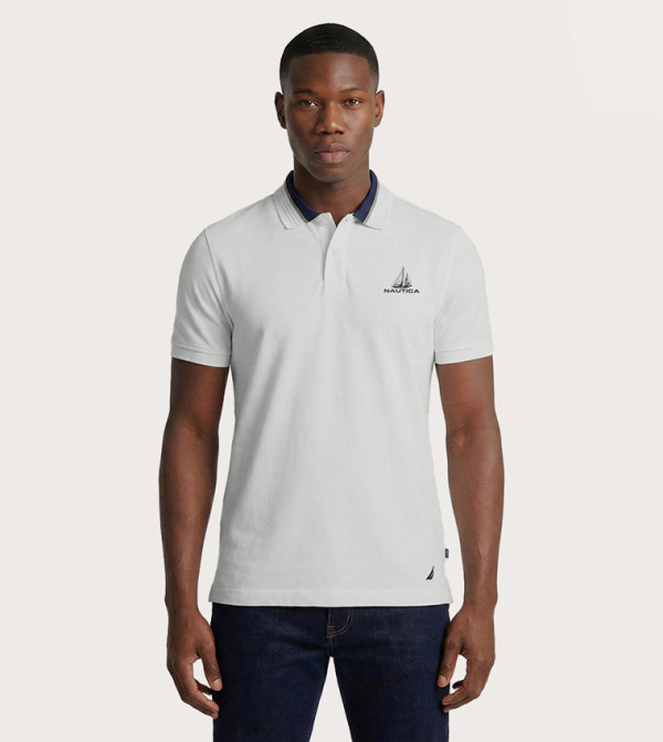 Logo Detail Short Sleeves Polo T-Shirt