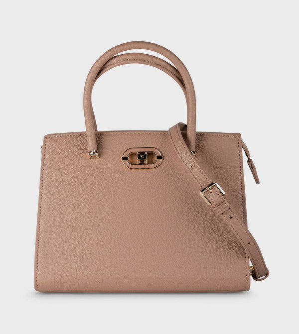 Textured Satchel Bag