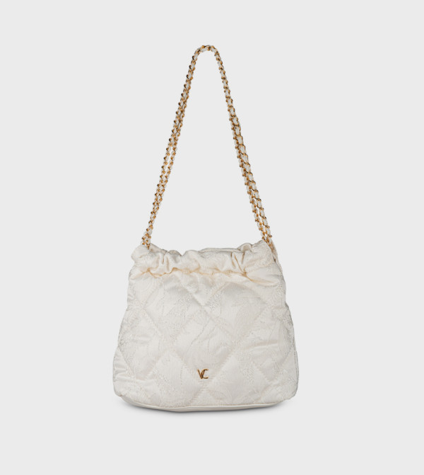 Patterned Chain Strap Shoulder Bag
