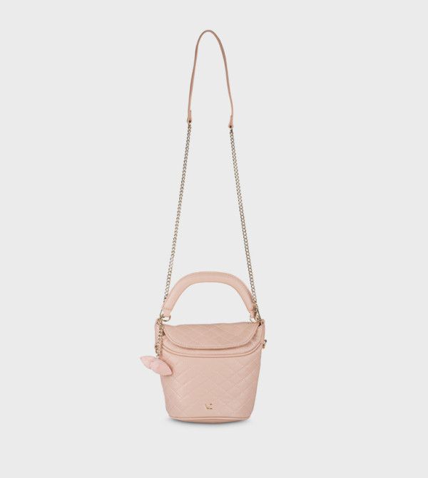 Quilted Flap Bucket Bag