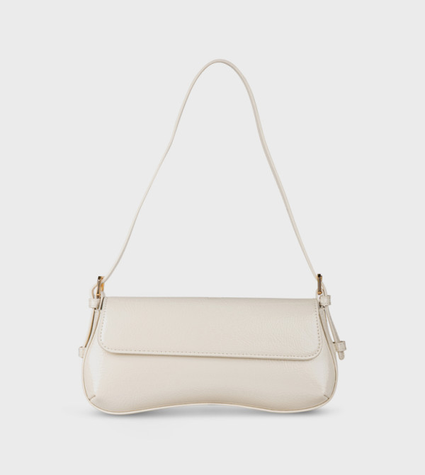 Textured Flap Shoulder Bag