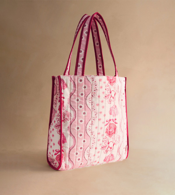 Printed Large Book Tote Bag