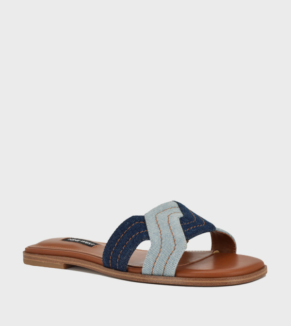 GAMMY Color Block Flat Sandals