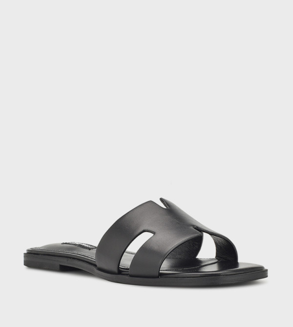 GISELLE Cut-Out Detail Flat Sandals