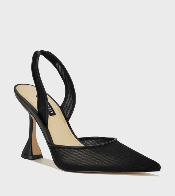 حذاء نسائي كانسيب بمقدمة مدببة وحزام خلفي