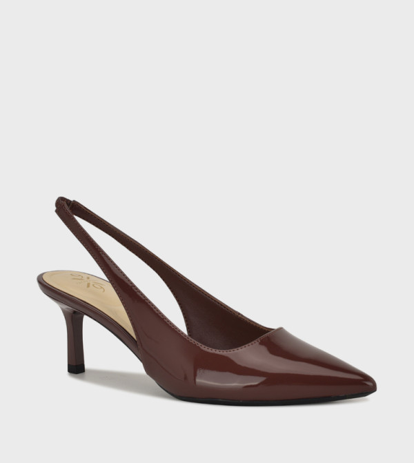 KATELY9X9 Solid Slingback Mule Pump
