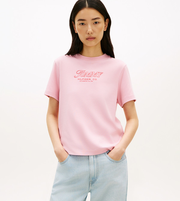 Logo Printed Crew Neck T-Shirt