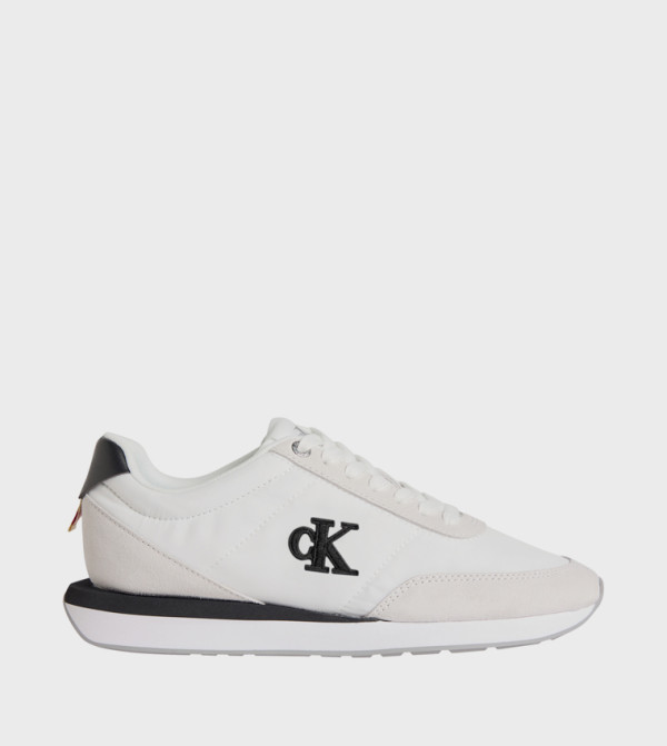 Logo Embroidered Retro Runner Sneakers