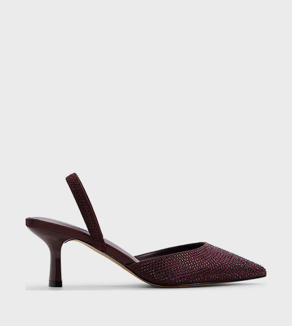 ZAYDAN Embellished Pointed Toe Pumps