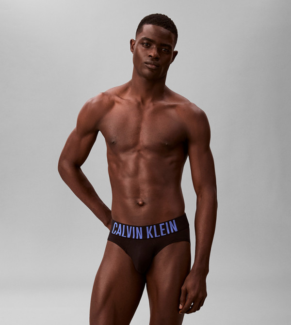 كالفين كلاين  ملابس داخلية وفانيلات  - أسود سراويل داخلية