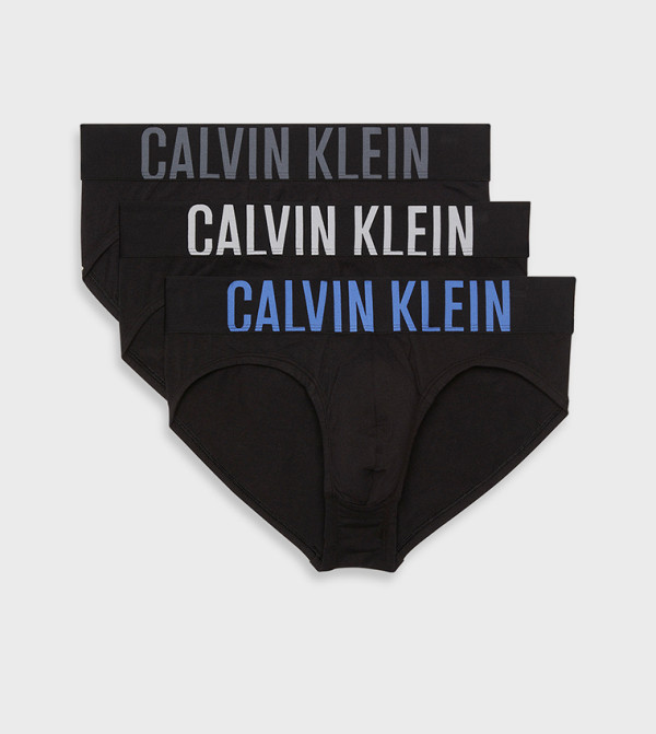 كالفين كلاين  ملابس داخلية وفانيلات  - أسود سراويل داخلية