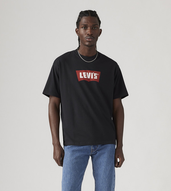 ليفايز ليفايز - أسود Round Neck T-Shirts