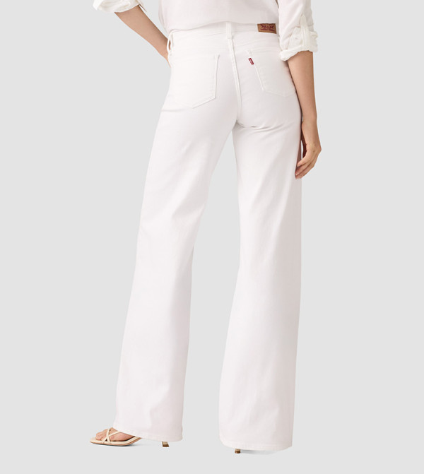 ليفايز ليفايز - أبيض Wide Leg Jeans