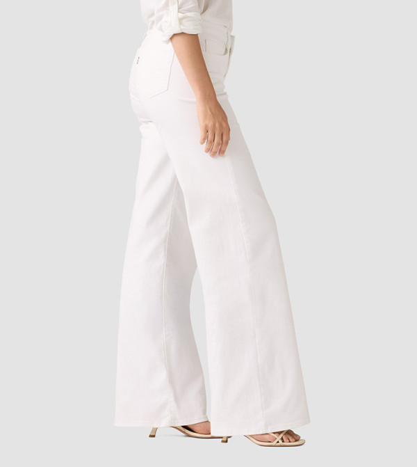ليفايز ليفايز - أبيض Wide Leg Jeans