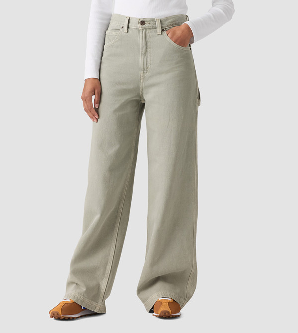 ليفايز  بناطيل جينز - أخضر Wide Leg Jeans